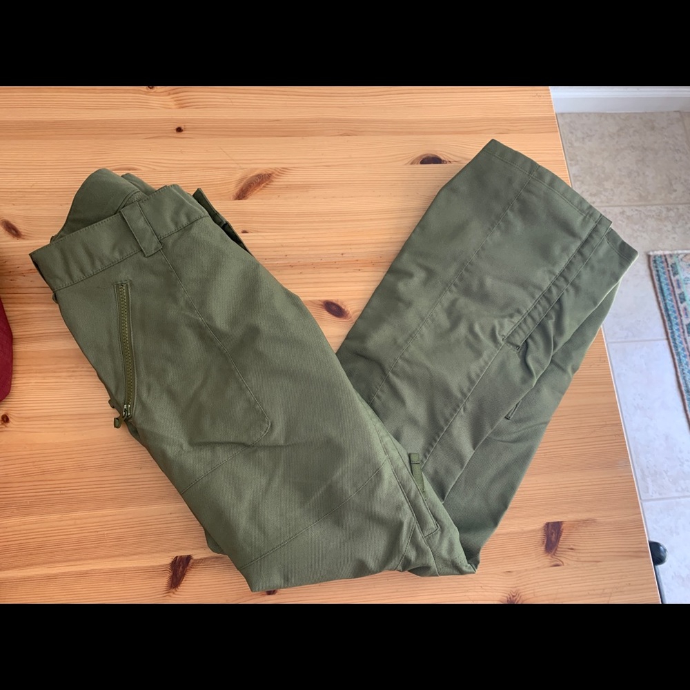 Burton snowboard pants army green - size S